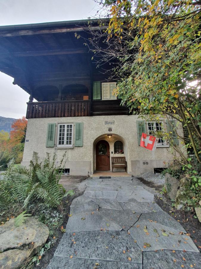 Zentral Gelegene Wohnung Mit Grossem Garten Interlaken Dış mekan fotoğraf