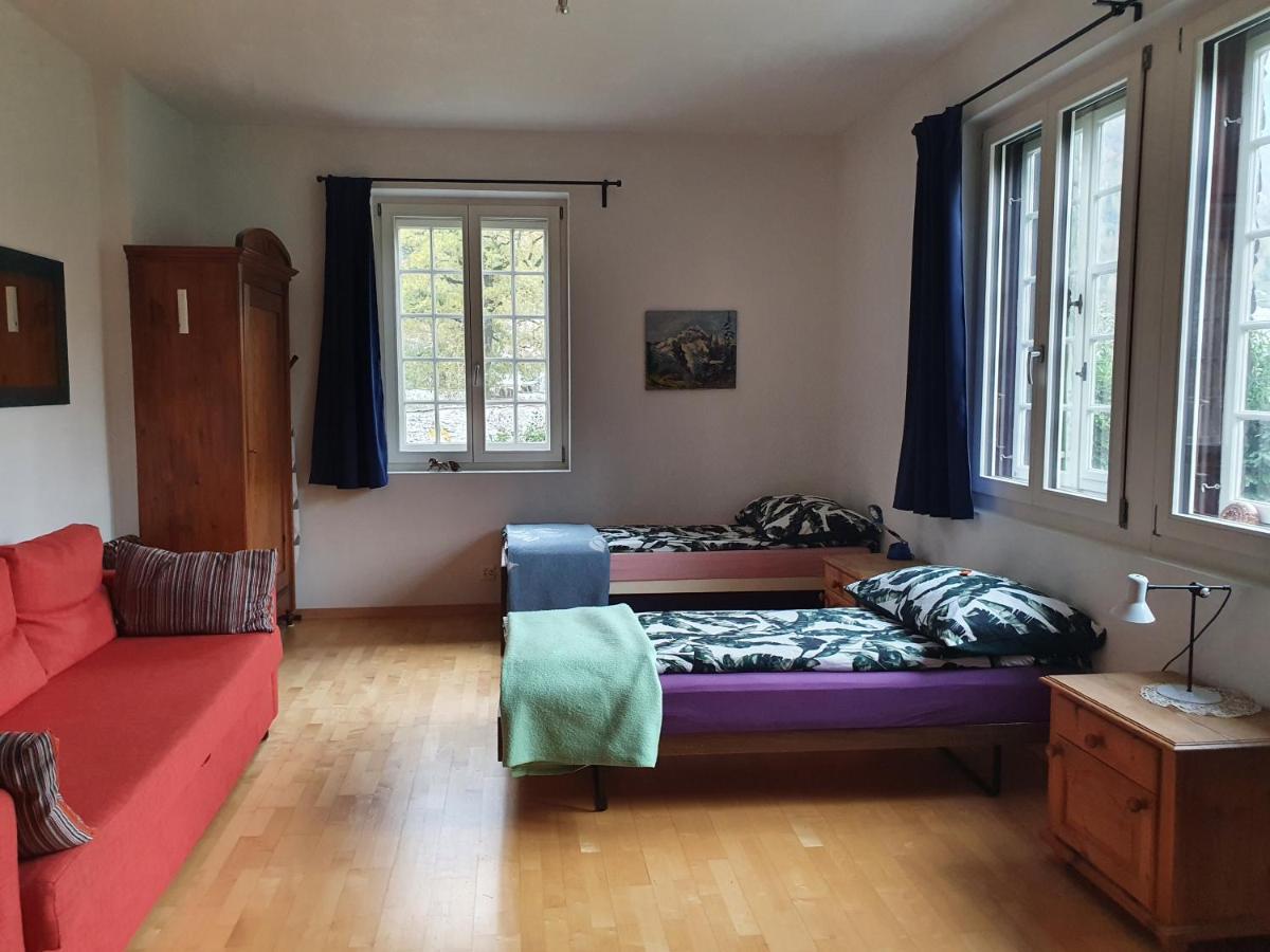 Zentral Gelegene Wohnung Mit Grossem Garten Interlaken Dış mekan fotoğraf